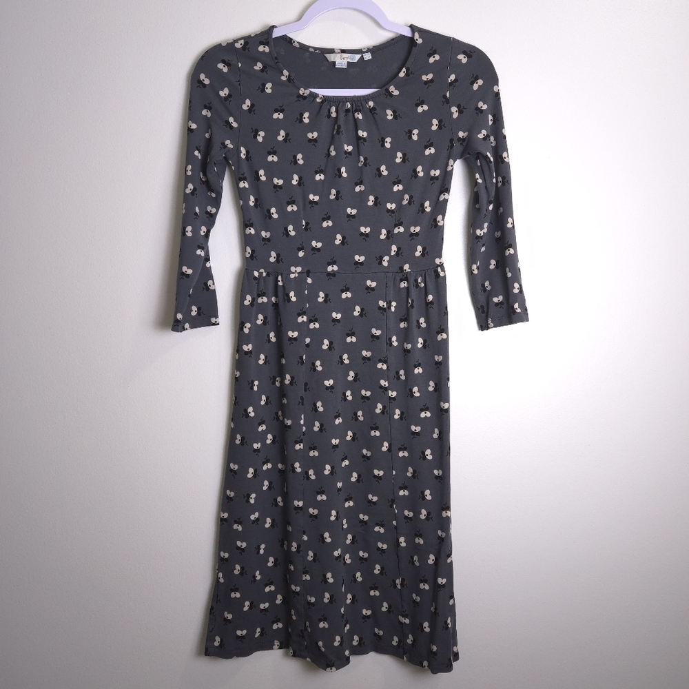 BODEN Butterfly Stretch Jersey 3/4 Sleeve Dress 2R‎